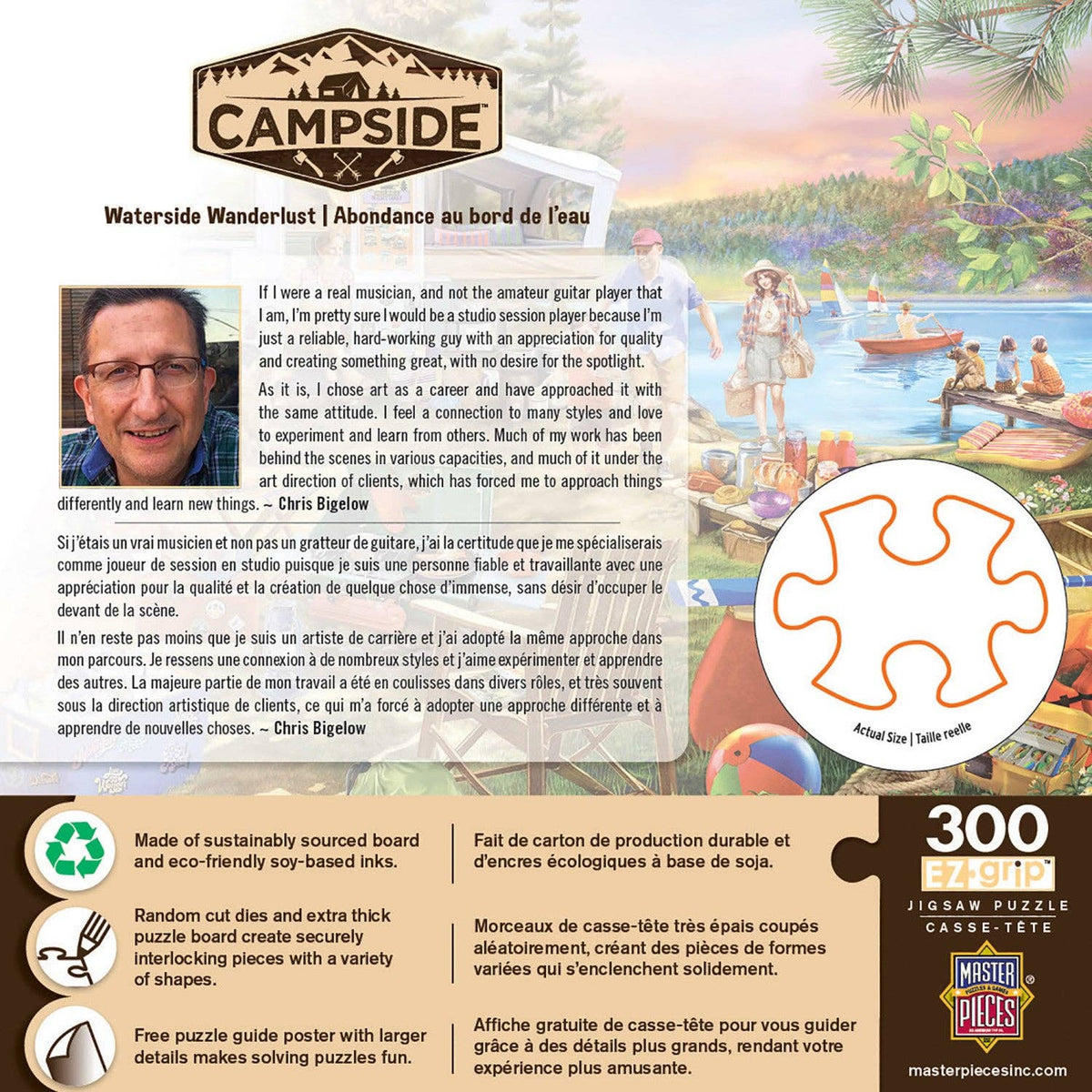 Waterslide Wanderlust Campside 300 Piece EZ Grip Puzzle by Masterpieces