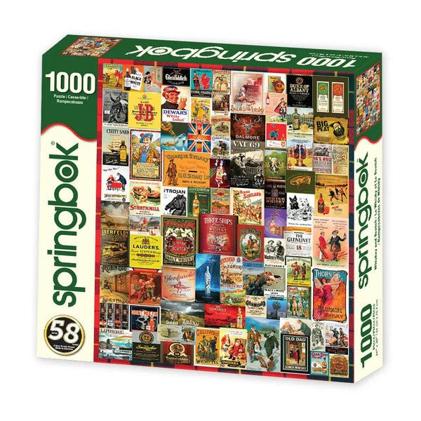 Whiskey & Scotch 1000 Piece Jigsaw Puzzle by Springbok Puzzles