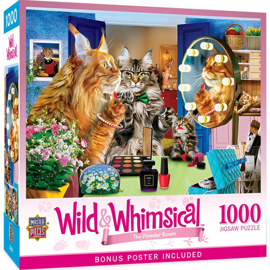Wild & Whimsical - The Powder Room 1000 Piece Jigsaw Puzzle by Masterpieces Puzzles