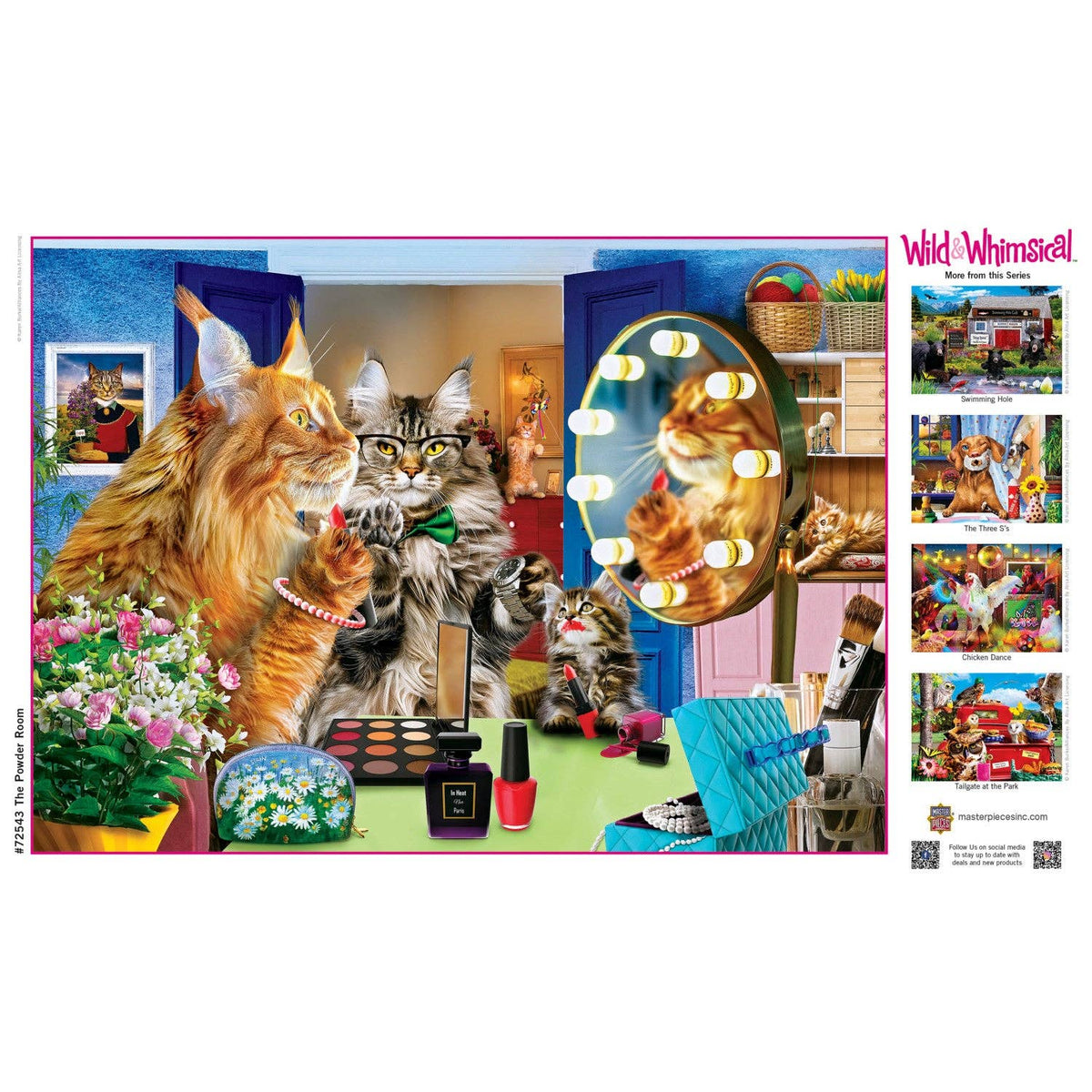 Wild & Whimsical - The Powder Room 1000 Piece Jigsaw Puzzle by Masterpieces Puzzles