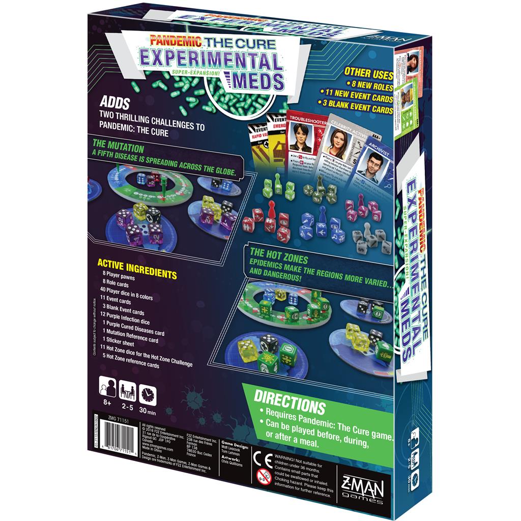 Pandemic: The Cure Experimental Meds